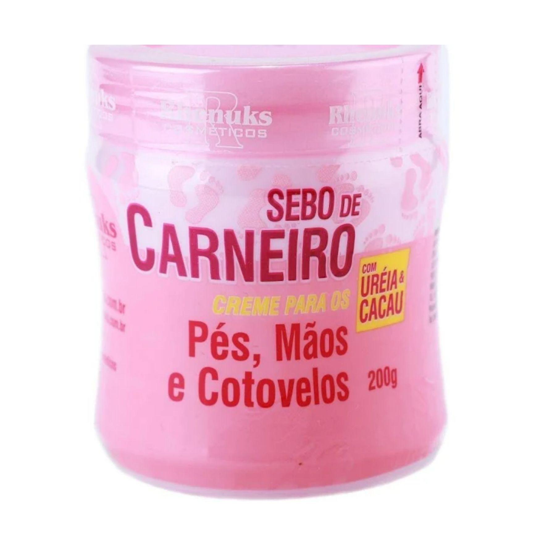 Sebo de carneiro pés mãos e cotovelos